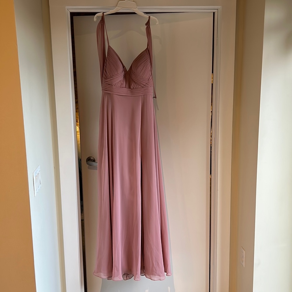 AZAZIE AUBREY bridesmaids dress in DUSTY ROSE - UNALTERED - WORN FOR THREE HOURS